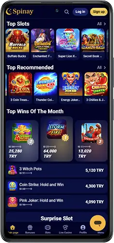 Spinay Casino uygulamasında oynayın