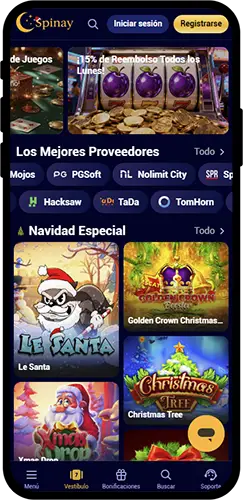 Descarga y juega a Spinay Casino en tu teléfono